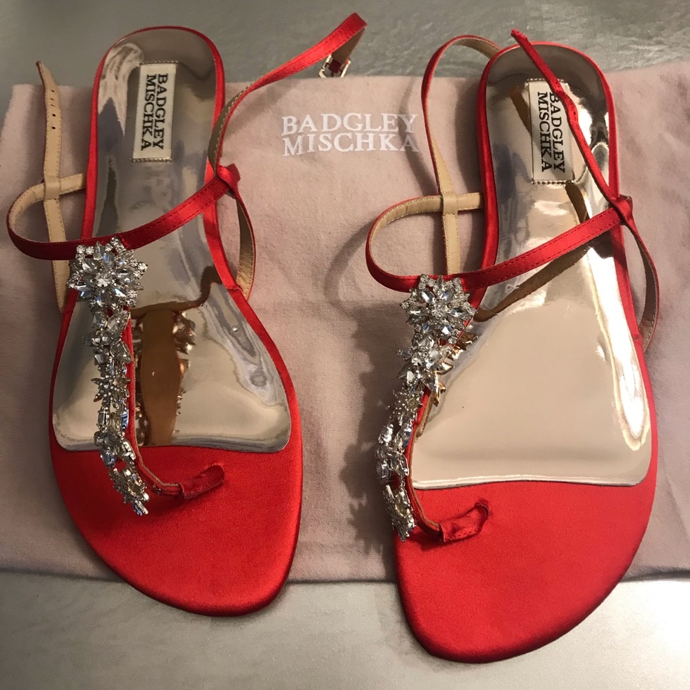 Jewel by Badgley Mischka Satin Flats